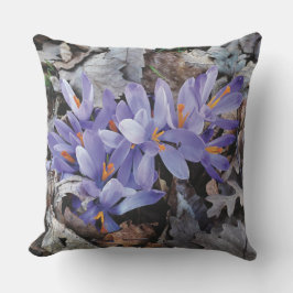 Almofada Roxo Lilás Flor de Montanha Crocus