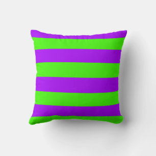 Almofada Roxo Psicodélico Elétrico E Verde Harlequim