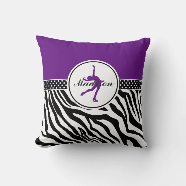 Almofada Roxo seu patinagem artística conhecido do (Frente)