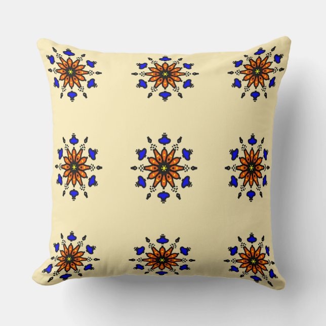 Almofada Royal Blue Mandala (Frente)