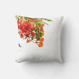 Almofada Royal Poinciana,Gulmohar Floral Throw Pillow Cover