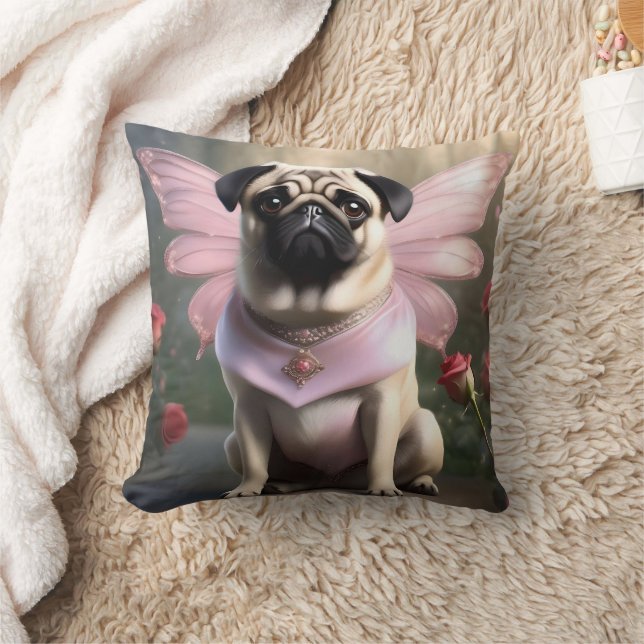 Almofada Royal Pug: A Princesa Fada dos Reinos Encantados (Cobertor)
