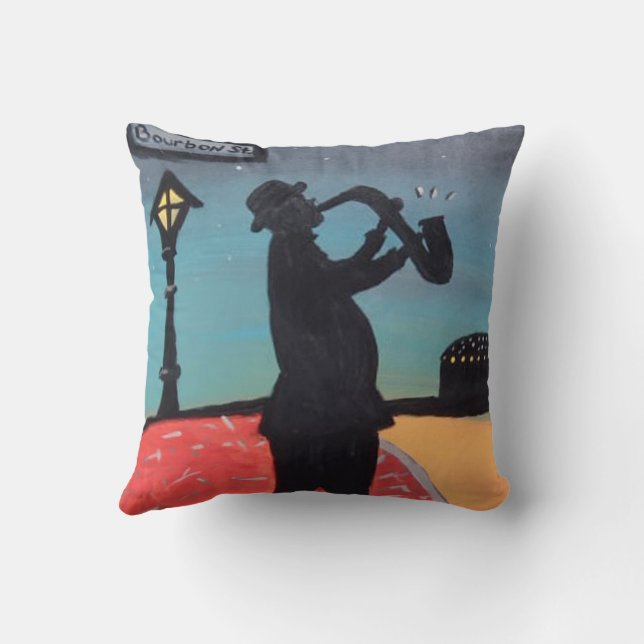 Almofada rua bourbon New Orleans louisiana (Verso)