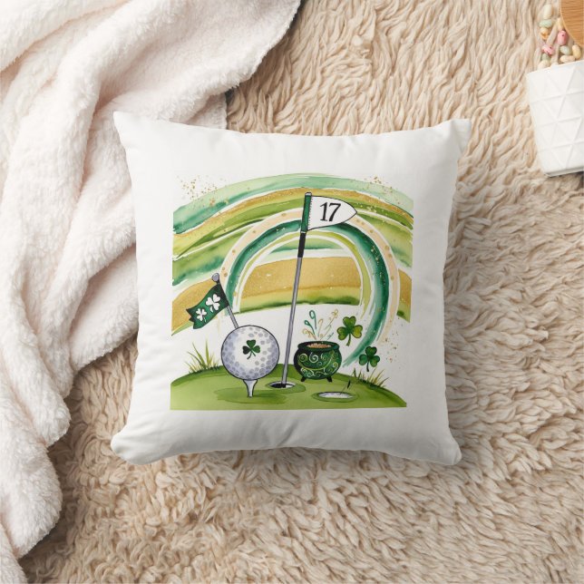 Almofada Rua de Golfe. Golfe do Dia de Patrick temido para  (Cobertor)