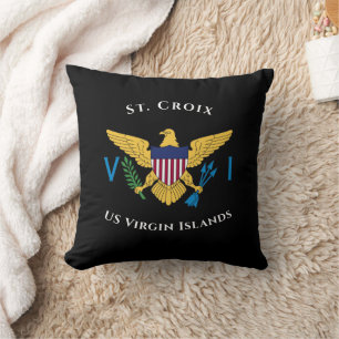Almofada RUA de Sinalizador das Ilhas Virgens dos EUA. Croi