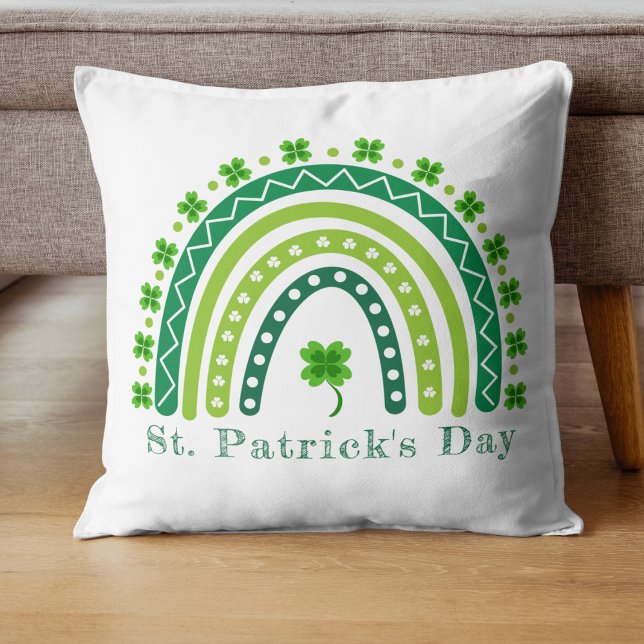 Almofada Rua Elegante, festa do dia de Patrick (Elegant St. Patrick's Day Party Throw Pillow
)