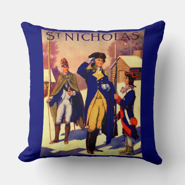 Almofada Rua. Nicholas fevereiro de 1929 George Washington  (Frente)