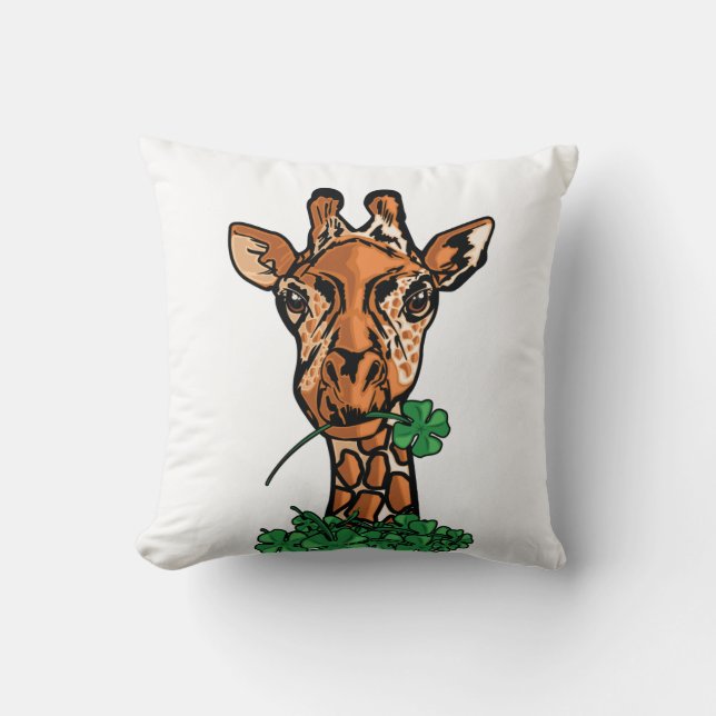 Almofada Rua. Patricks Day Giraffe (Frente)