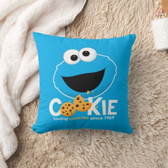 Almofada Rua Sésamo | Cookie Monster Loving Cookies (Cobertor)