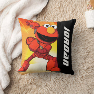 Almofada Rua Sésamo   Mecha Builders Elmo   Adicionar nome
