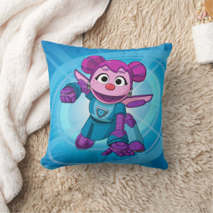 Almofada Rua Sésamo Mecha Construtor Abby Em Ação