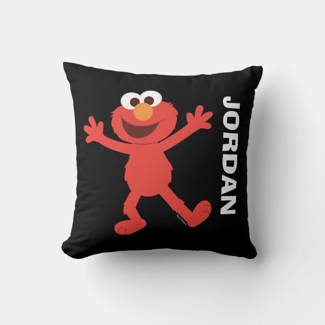 Almofada Rua Sésamo | Travesseiro decorativo Elmo Personali (Frente)