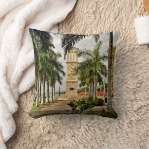 Almofada Ruas das Ilhas Virgens Americanas. Croix Palm Tree