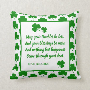 Almofada Ruas, Dia de Patrick, Dia de irlandês, abençoand