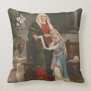 Almofada Ruas Religiosas. Anne Virgin Mary Vintage
