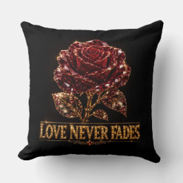 Almofada Rubi Cristal Rosa – O Amor Nunca Desvanece