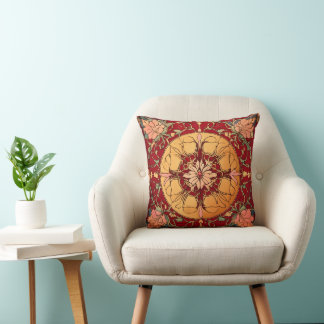 Almofada Ruby Floral Art Nouveau Cushion - Cordas Iridescen
