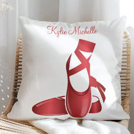 Almofada Ruby Red Balé Slippers w Name Dance