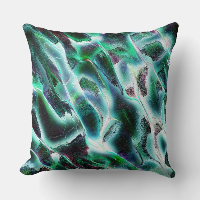 Almofada Rugosidade entalhada de rios virtuais e floresta t (Frente)