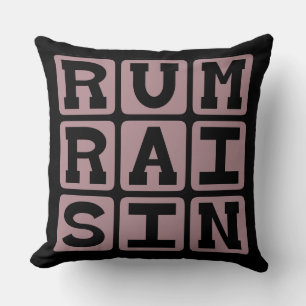 Almofada Rum Raisin, Sorvete Flavor