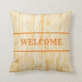 Almofada Russo, ocidental, cor de ferrugem, bem-vindo