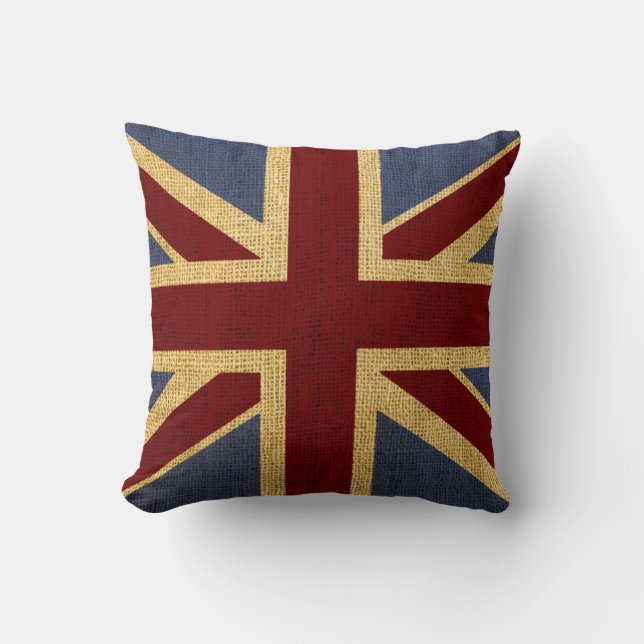 Almofada Rustic Chic Union Jack (Frente)