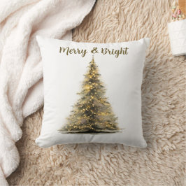 Almofada Rustic Christmas Tree Accent Pillow Festive Quote