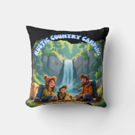 Almofada Rustic Country Camping Trip
