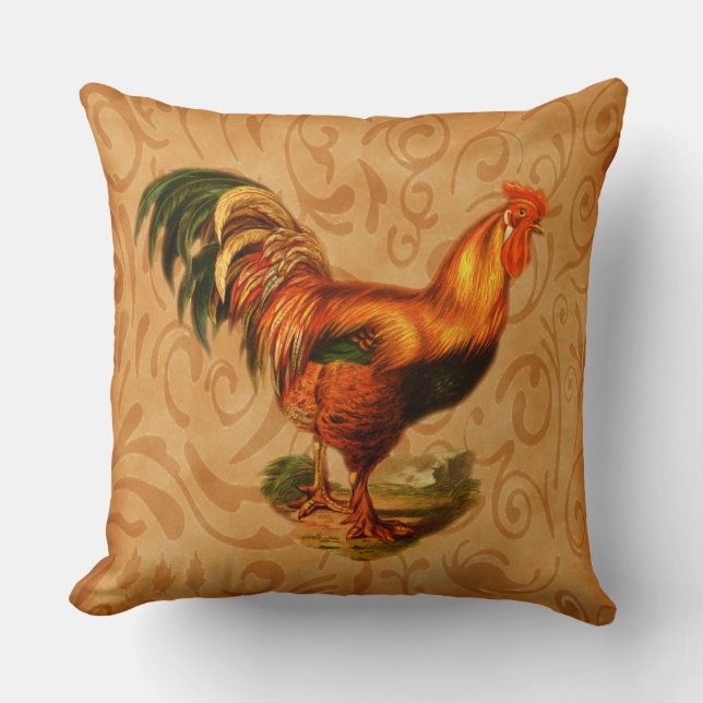 Almofada Rustic Country Rooster (Frente)