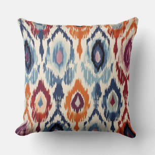 Almofada Rustic Diamond Ikat Pattern