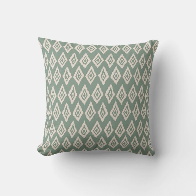 Almofada Rustic Diamond Ikat Pattern (Frente)
