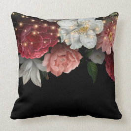 Almofada Rustic Elegant Burgundy Floral