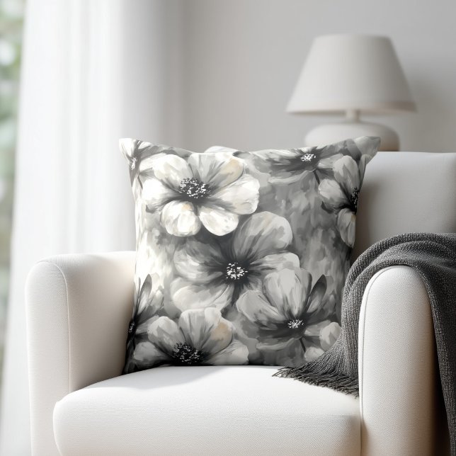 Almofada Rustic Grey Floral (Criador carregado)