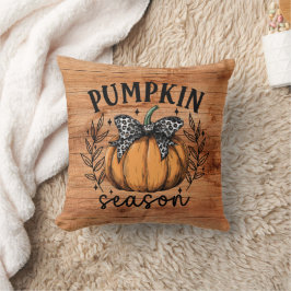 Almofada Rustic Pumpkin Season Fall Cozy
