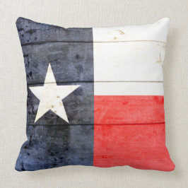 Almofada Rustic Texas Flag 