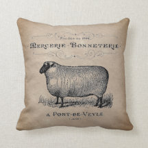 Rustic Vintage French Sheep Aged Muslin