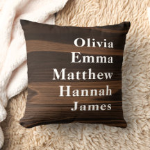 Rustic Wood Custom Kids Names Personalized Family
