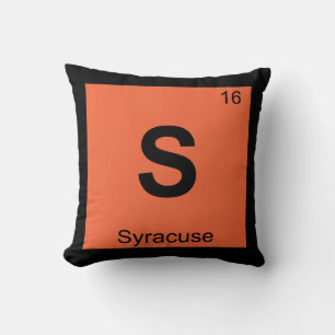 Almofada S - Syracuse Nova York Tabela Periódica Química