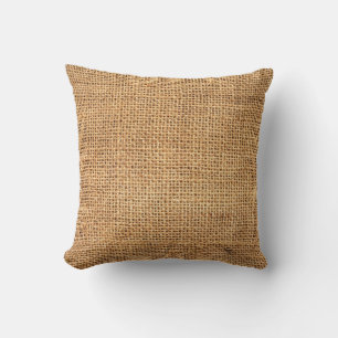 Almofada Saco Brown Burlap: Fundo do Véu Texturizado