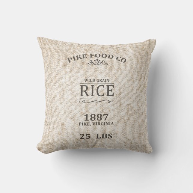 Almofada Saco do arroz do vintage (Frente)