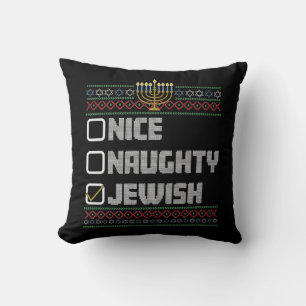 Almofada Safado Bonito Papai Noel Judeu Natal Feio Hanukkah