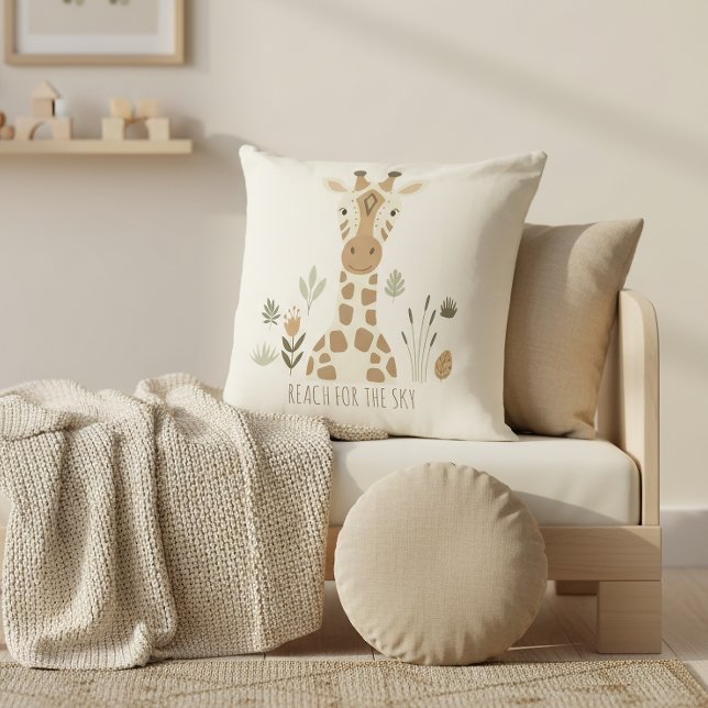 Almofada Safari Portrait Giraffe Ivory ID1264 (Criador carregado)