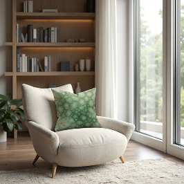 Almofada Sage Fenestrated Lichen Abstrato - Orgânico Modern