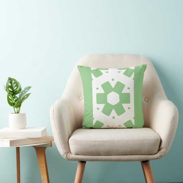 Almofada Sage green e white Decor (Cadeira)