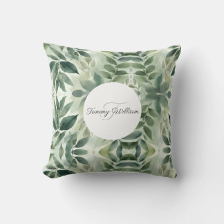 Almofada Sage Green Flora Elegant
