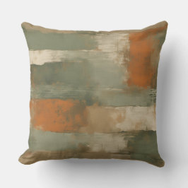 Almofada Sage Green Olive Beige Abstrato