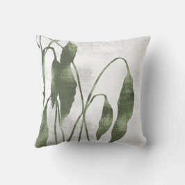 Almofada Sage Olive Green Botanical Greenery Leaves