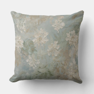 Almofada Sage Verde Azul Turquesa Bege Floral