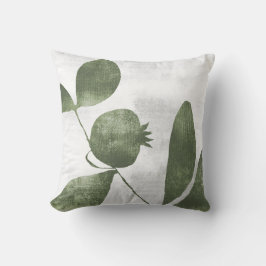 Almofada Sage Verde Oliva Botânico Fruta Romã