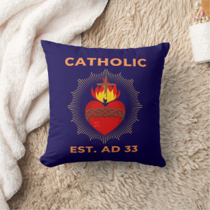 Almofada Sagrado Coração AD 33 Travesseiro decorativo catól